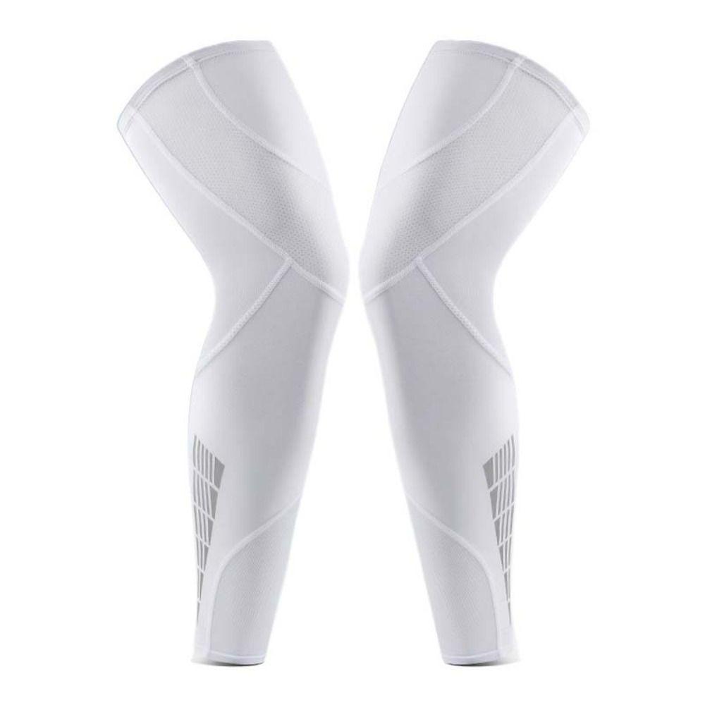 Anti-slip Compression Leg Sleeves Silicone Strips Sports Leg Sleeves Basketball Running