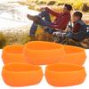5pcs Fishing Inline Method Feeder Bait Mould Silicone Good Elasticity NonToxic Fish Equipment(Orange )