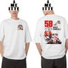 Marco Simoncelli 58 Gp Race Legend Tshirt New Unisex Short Sleeve Adventure Riding Sport Boy Casual Tees Funny Motorcycle Tops