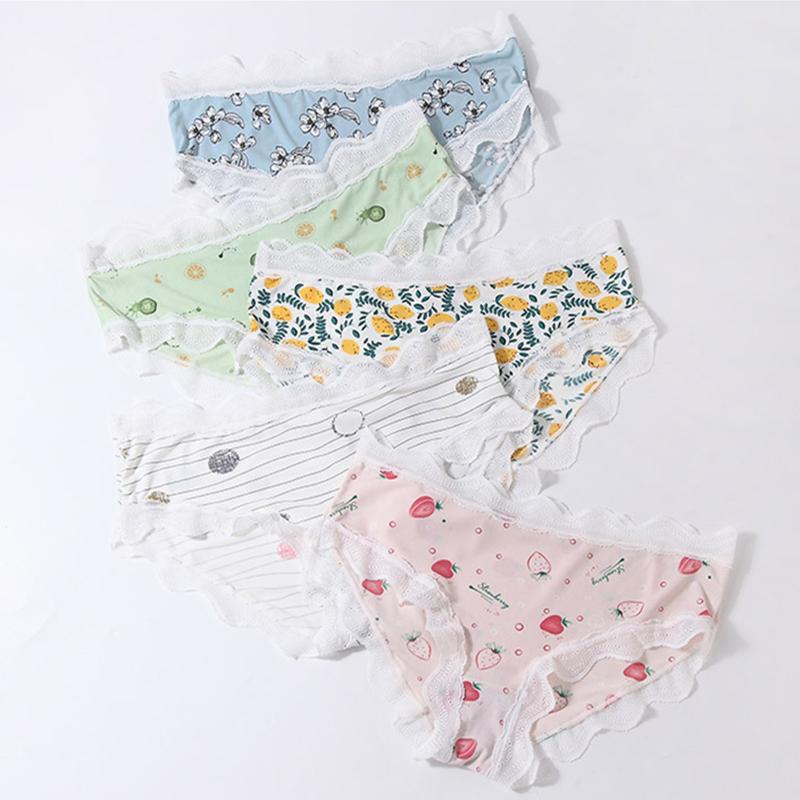 Damen Unterwäsche Bedruckte Slips Atmungsaktiver Komfort Sexy Panties Passend 50 kg bis 100 kg