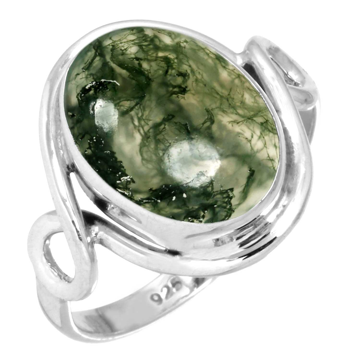 

Кольцо из стерлингового серебра 925 пробы, женское украшение ручной работы с драгоценными камнями, подарок на Хэллоуин, мукаит, монтанский агат, моховой агат, колючая устрица, родонит, костюм глаза Шивы 6