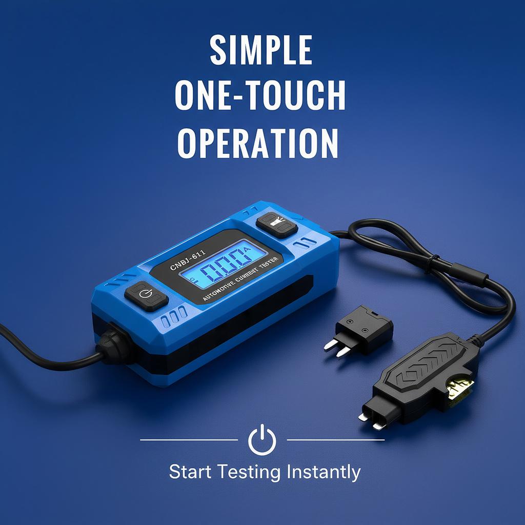 Car Circuit Tester Automotive Fuse Current Tester Range 0.01~19.99A Repair Detector Galvanometer Diagnostic Tool