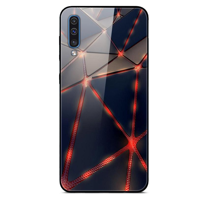 For Samsung A50 Case A51 Tempered Glass Planet Space Cover Glass Back Case for Samsung Galaxy A50S A51 A50 A 50 Fundas Coque