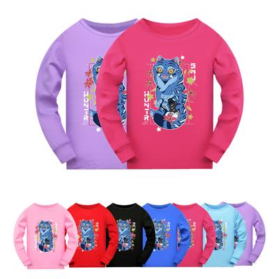 4860 Kids Girls Derpy Rumi Zoey Mira Super Star Print Long Sleeves T-Shirt