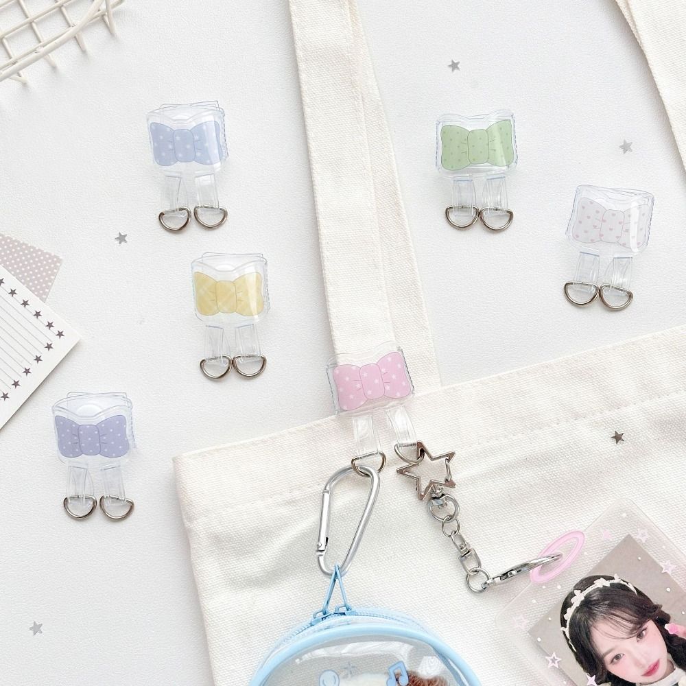 1pc New Transparent Bag Hanging Expansion Buckle with Double D-Rings Decorative Bag Strap Hanger Bag Strap Clip Itabag Accessory