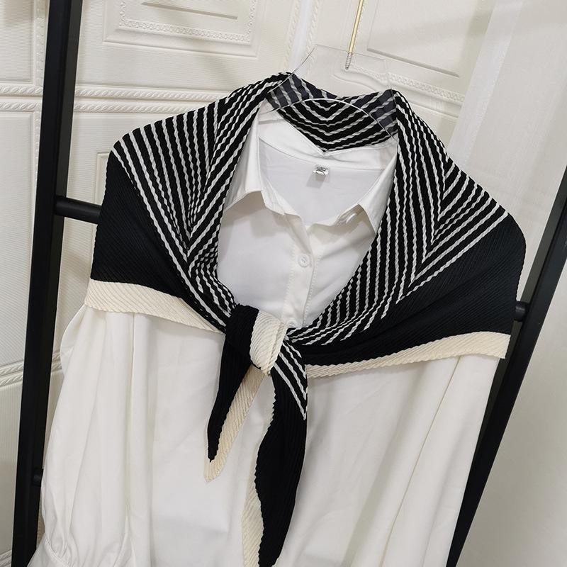 

Весна Корейская версия Нового 90см Мятый Имитация Хлопка и Льна Ручной Шарф Высококлассный Носимый Универсальный 90-90cm