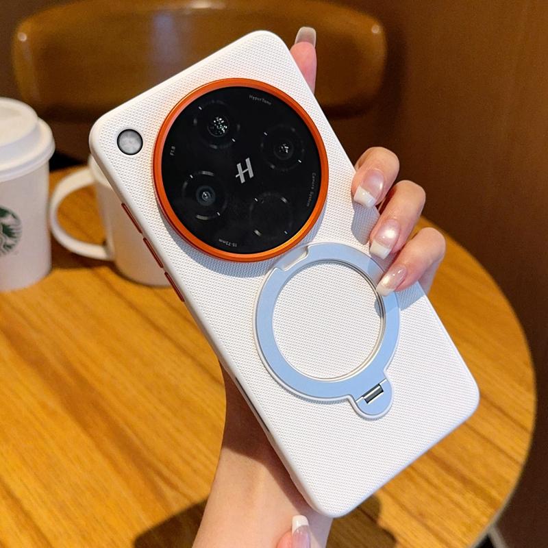 For OPPO Find X8 X8S X8S Plus X8 Pro X8 Ultra solid color rotating magnetic stand anti-drop and anti-fingerprint phone case