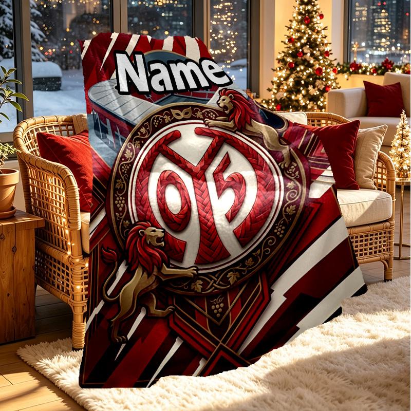 Custom Name Personalized 05 1FSV Mainz 05 Print Blanket, Home Decor, Bedroom, Sofa, Camping, Couch, Gifts for Birthday ChristmasEnthusiasts