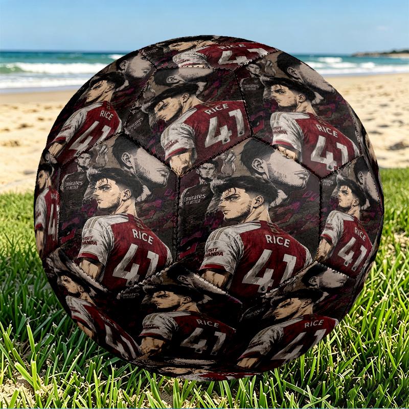 Pallone da Calcio Arsenal F.C. Misura 5, Calcio in PU Resistente all'Usura per Partite, Allenamenti e Pratica Quotidiana, Regalo di Compleanno per Appassionati di Calcio