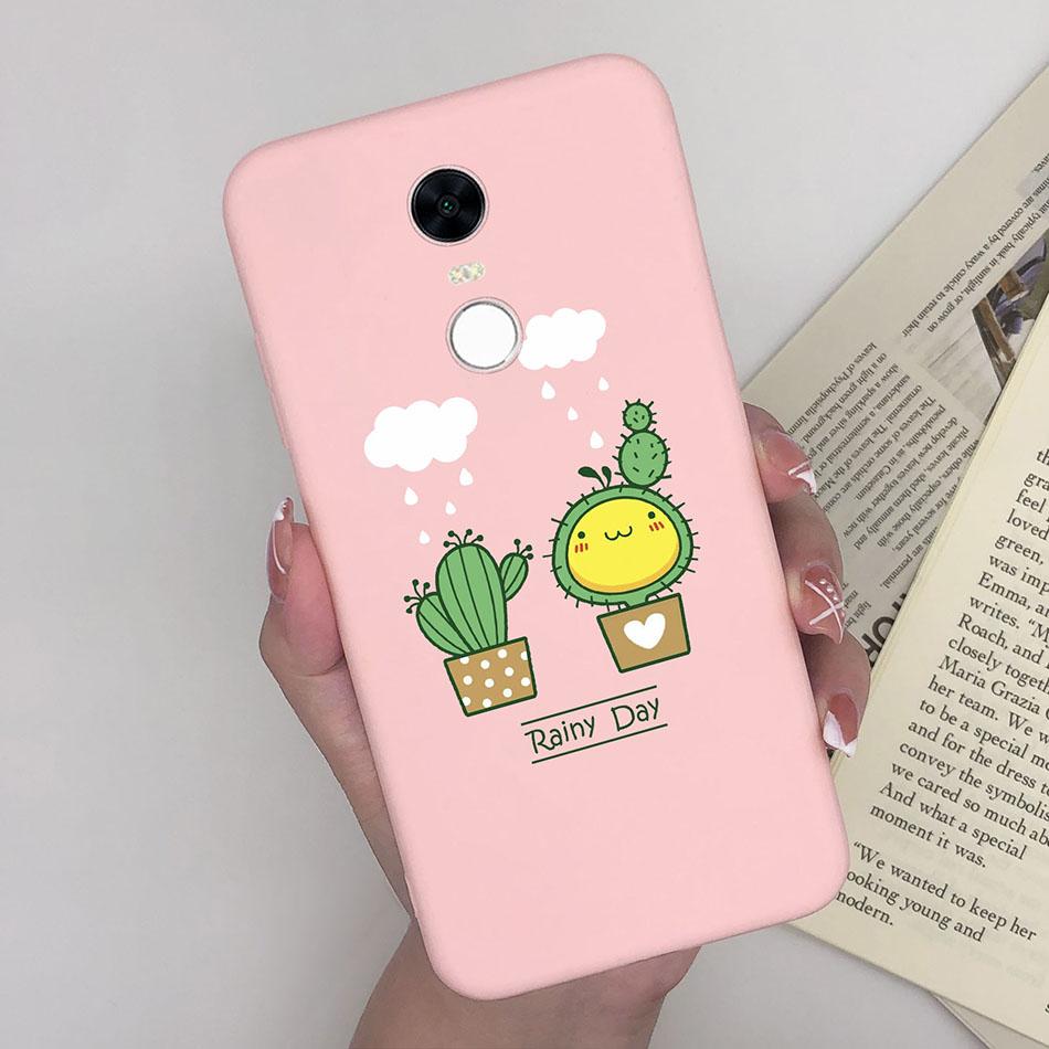 Cute Cartoon Case For Xiaomi Redmi 5 Plus Case Soft Painted Matte Silicone Back Cover For Redmi5 Plus Redmi 5+ Phone Cases Funda