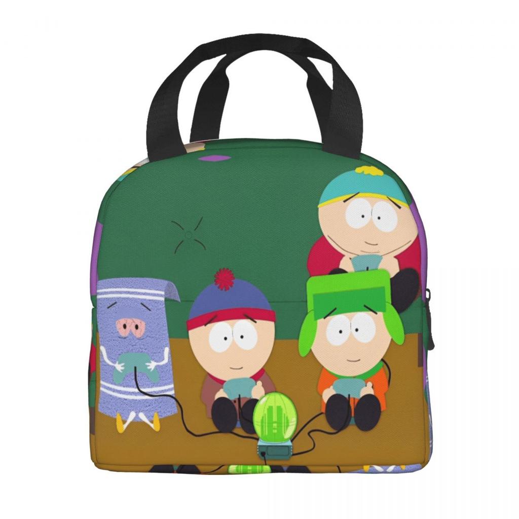 Southpark TV Show 2025 Thermal Insulated Lunch Bag for Work Portable Bento Box Thermal Cooler Lunch Boxes