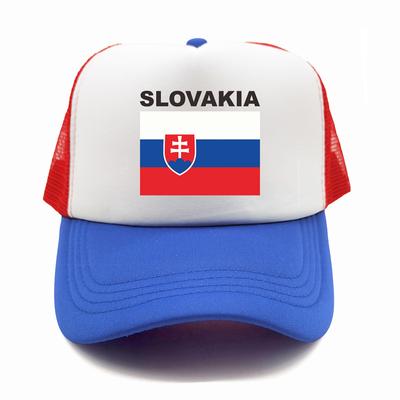 Slovakia Trucker Cap Summer Unisex Cool Country Flag Hat Baseball Caps Unisex Outdoor Mesh Net Caps