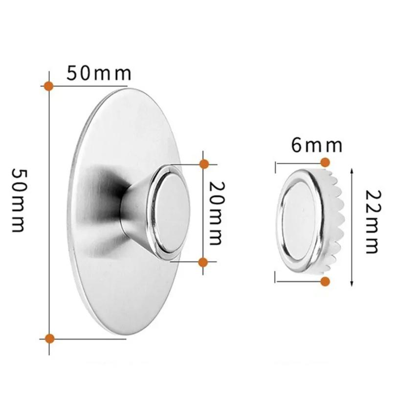 1 PC Portable New Magnetic Soap Holder 2.2*0.6cm Stainless Steel Dispenser Kitchen Bathroom Wall Mounted