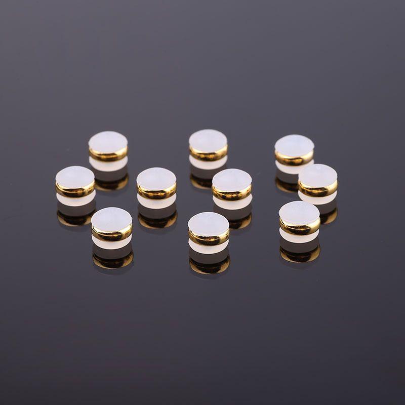 

Силиконовая заглушка для наушника Задняя заглушка Защита от выпадения Позолоченный клип-зажим для сережки 18 карат Заглушка Колпачок для уха Суперплотный Позолоченный Гипоаллергенный Нескользящий Аксессуары 18K gold silicone ear plug 5 pairs, a total of 1