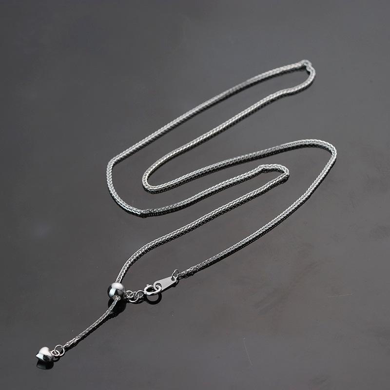 

Chopin Necklace: S925 Sterling Silver, 18K Gold, Heart Pendant, Adjustable Light Luxury Clavicle Chain for Women S925 Silver серебряный