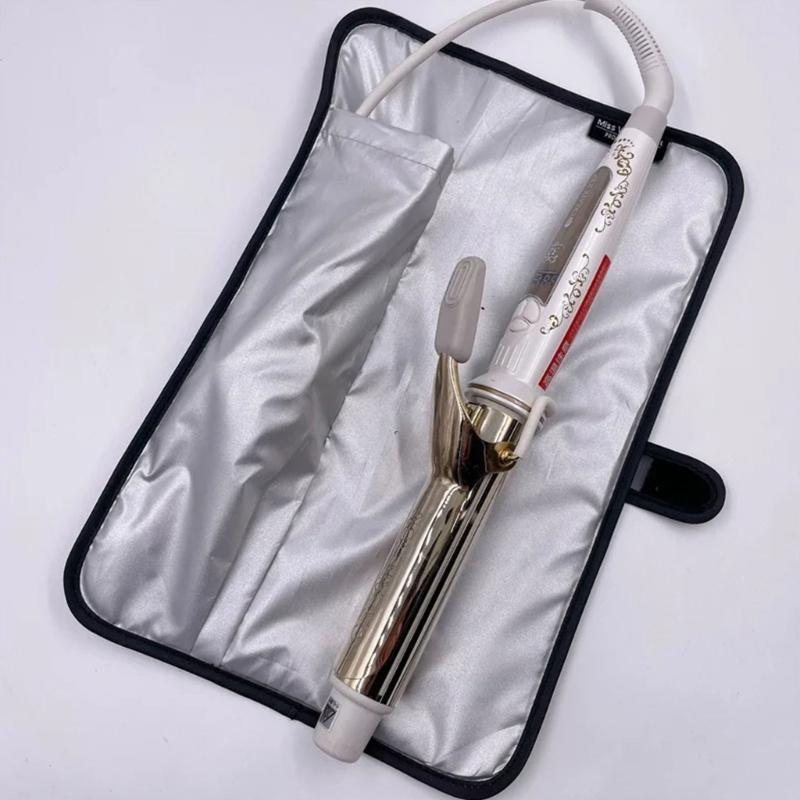 Waterproof Curling Iron Storage Bag Travel Case With Heat Resistant Layer For Makeup Professional Hairdresser Travel Use