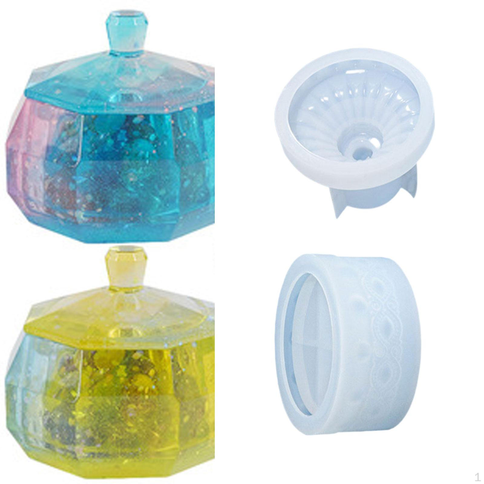 

Силиконовая коробка для хранения моделей, литье в банку с крышкой, домашний декор, подарок-органайзер