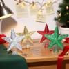 Christmas Colorful Sequin Foam Tree Top Star Christmas Tree Five-pointed Star Tree Top Layout Window Desktop Ornaments