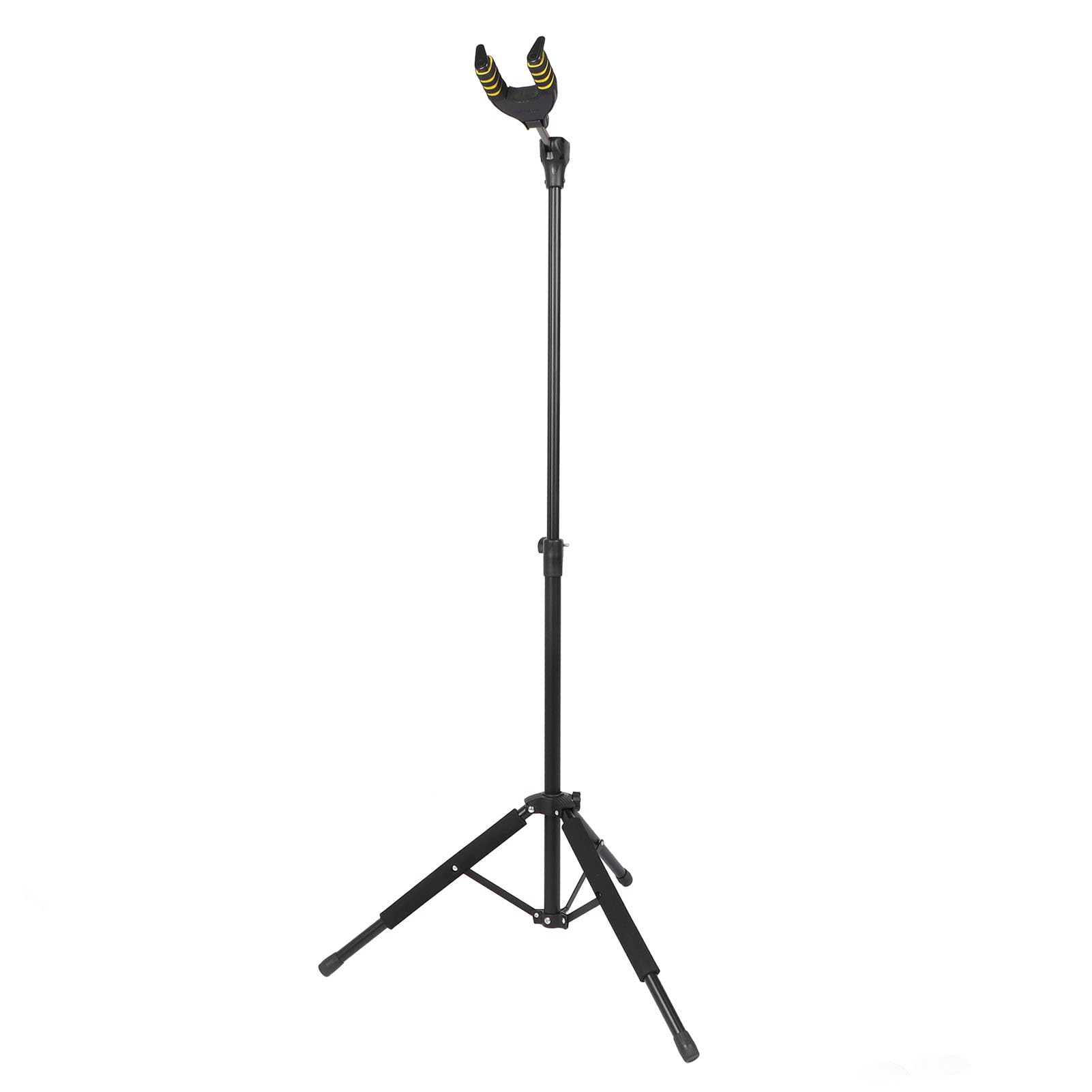 

Guitar Stand, Gravity Locking Auto-Lock Height Adjustable and Foldable Thick Construction Guitar Holder, Anti-Slip Guitar Tripod Stand for Various