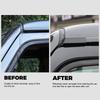 Black Car Top Roof Rain Gutter Upgraded Rainwater Diversion Channel Exterior Accessory For Jeep Wrangler JL 2018-2025+ JT 2020+