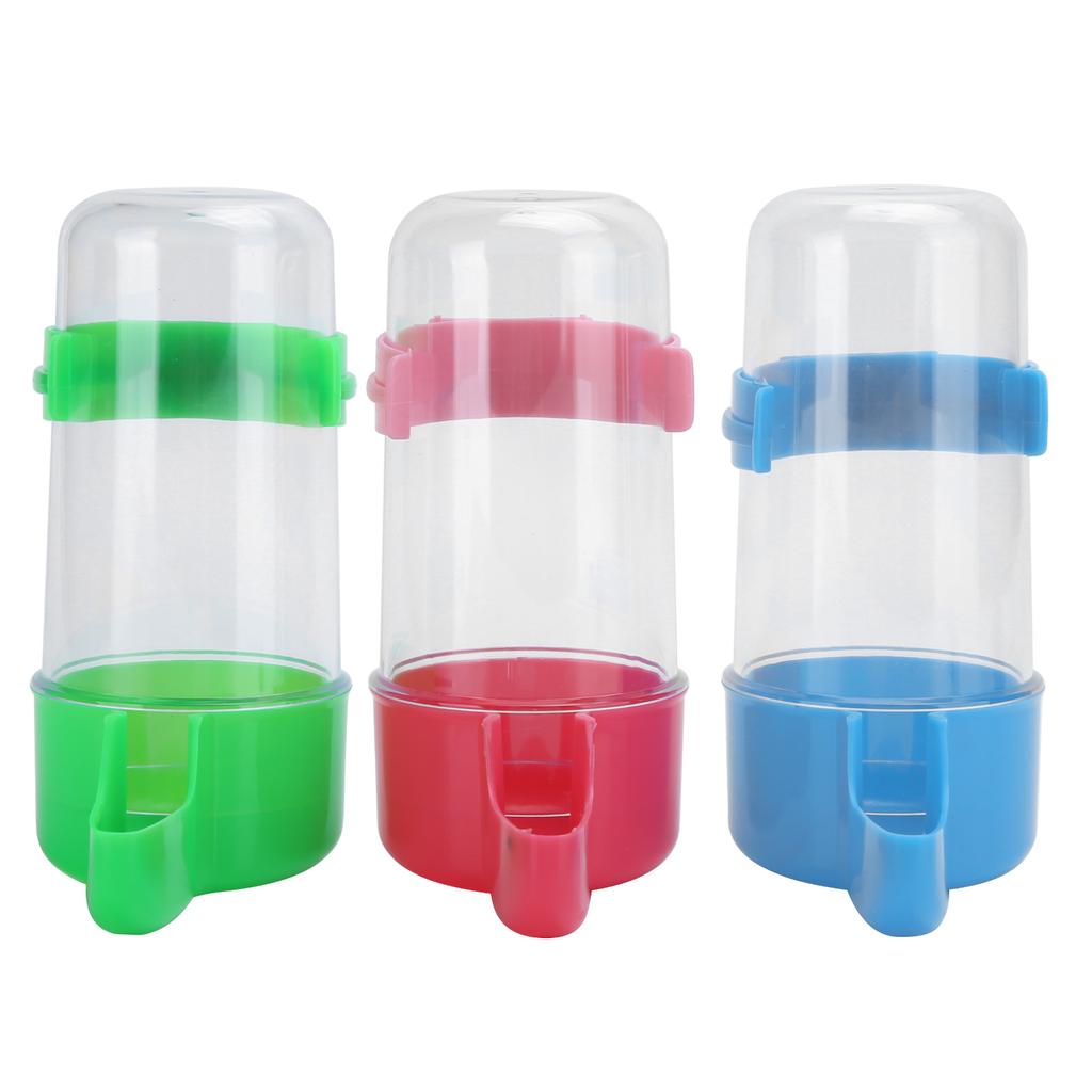 3Sets Birds Automatic Feeder Water Drinker Parrot Feeding Drinking Container Dispenser