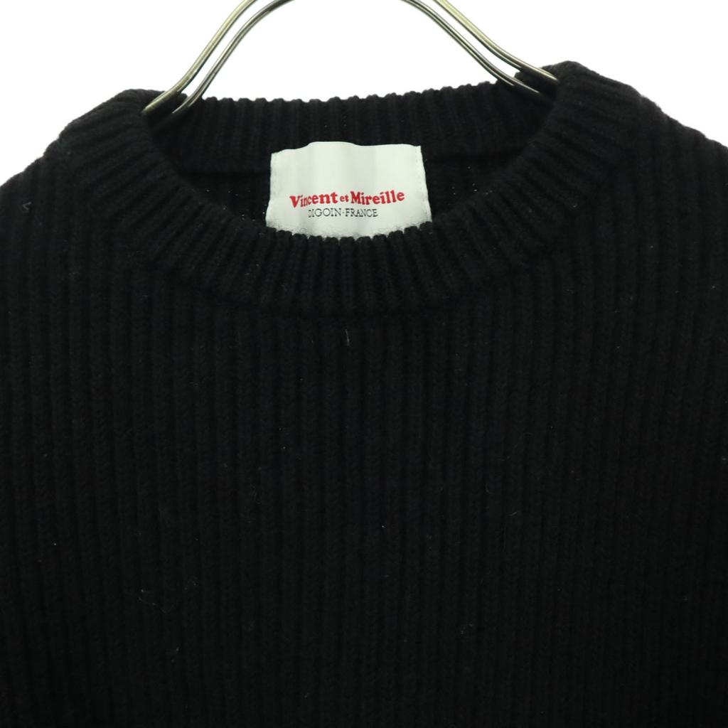 Vincent et Mireille made in Japan Long sleeve wool knit black Women Used
