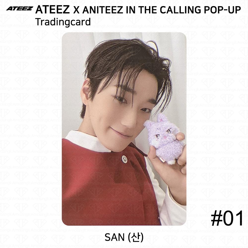 ATEEZ X ANITEEZ IN THE CALLING POP-UP Unitate Carte de Colecție MD KPOP K-POP Seonghwa