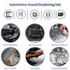 10PCS 10mm Car Sound Deadening Mat Aluminum Foil Heat Insulation Soundproof Foam Noise Reduction Pad for Car Door Roof Hood