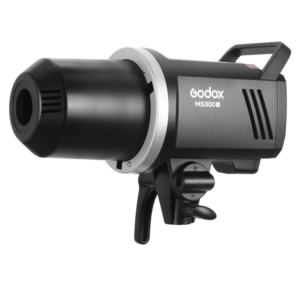 Godox 300W Strobe Flash Upgraded Modeling Lamp Wireless X System GN58 5600K with Reflector with Bowens Mount Seconds Recycle Time Small and Portable