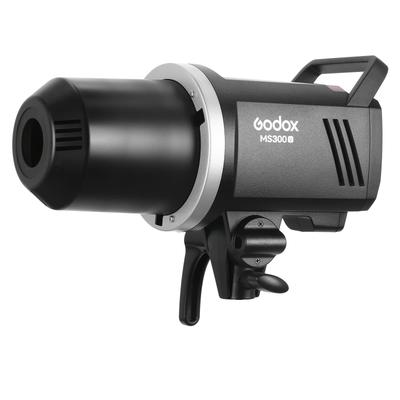 Godox 300W Strobe Flash Upgraded Modeling Lamp Wireless X System GN58 5600K with Reflector with Bowens Mount Seconds Recycle Time Small and Portable