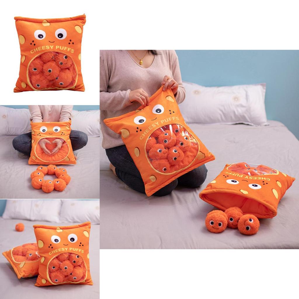 Morbido Peluche Gonfio a Forma di Snack con Imbottitura in Cotone PP per Ragazze Idea Regalo