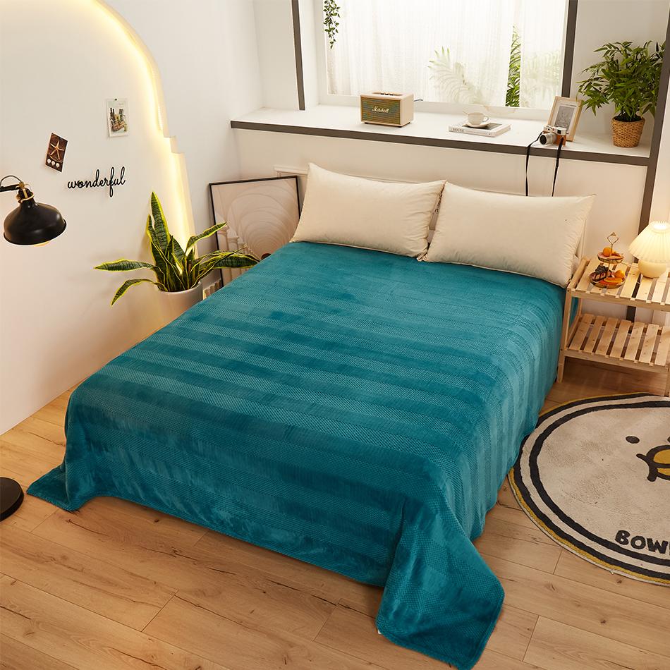 Winter Warm Hautfreundliche Fleece Tagesdecke Sofa Decke Flanell Atmungsaktive Überwurf Steppdecke Tagesdecke Bettlaken Couch Bettwäsche