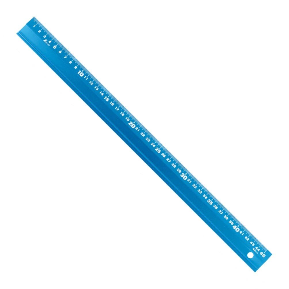 

Shinwa Sokutei Aluminum Straight Measure Arusuke Shining Blue 45cm 65423
