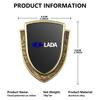 For Lada Car Styling Aluminum Alloy Decoration Stickers Body Decals Accesories Niva Priora 4x4 Urban Vesta Granta Riva Samara NN96