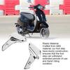 1 Pair Motorcycle Rear Foot Rest Electroplated Plastic Passenger Foot Step Pedals Replacement for Vespa Sprint Primavera 50 125 150