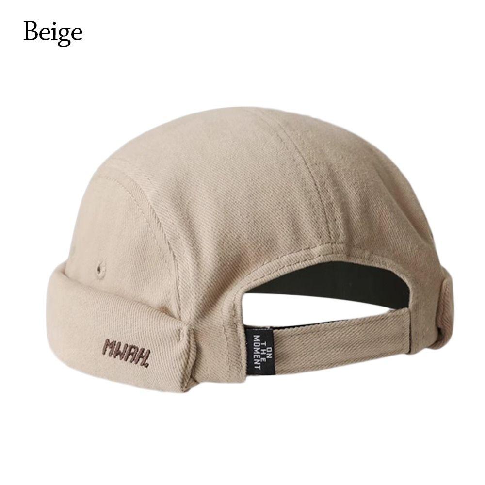 

Melon Vintage Dome Hat Cotton Melon Beanie Cap Outdoor Brimless Docker Cap for Women Men