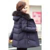 Middle-aged and Elderly Women's Cotton Coat Slim Fit Down Cotton Coat Mid-length Women's Cotton Coat
