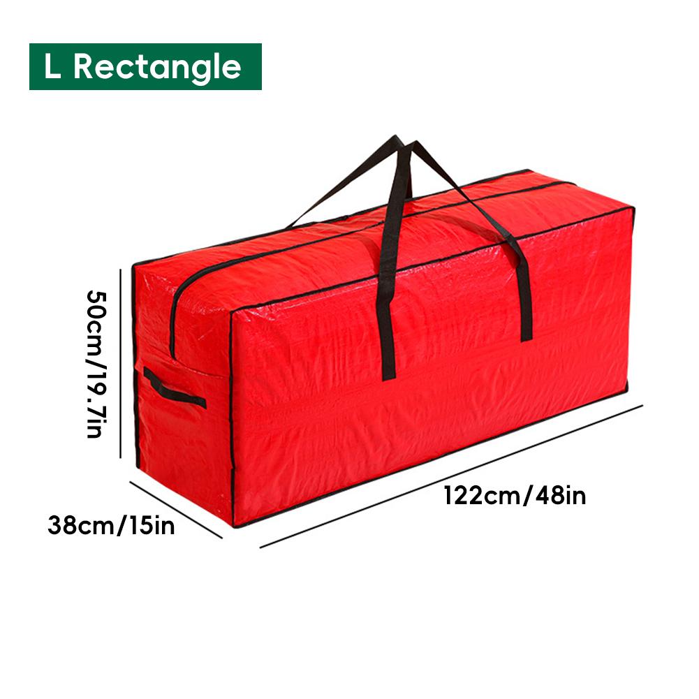 Aufbewahrungstasche mit großem Fassungsvermögen für Weihnachtsbaum/Dekoration/Kranz, runder Reißverschluss, staubdicht, wasserabweisend, Organizer