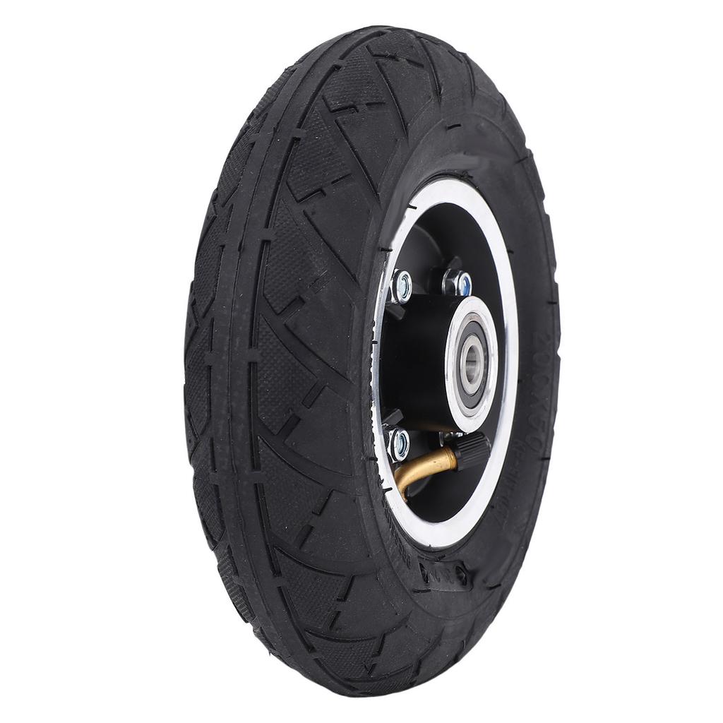 200x50 Tire 8 Inch X 2 Inch Electric Scooter Wheel 8 Inch Pneumatic Rubber Tire with Aluminum Alloy Rim Replacement for