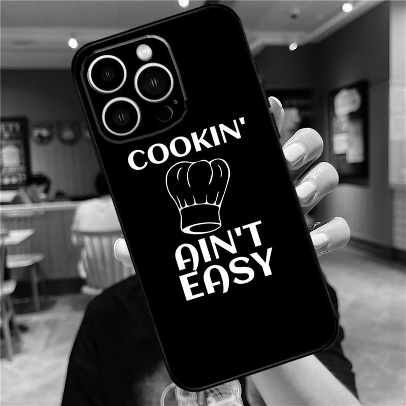 Baking Cook Chef Case For iPhone 17 16 15 14 13 12 11 Pro Max Mini Plus 16e 17 Air Bumper Cover Accessories