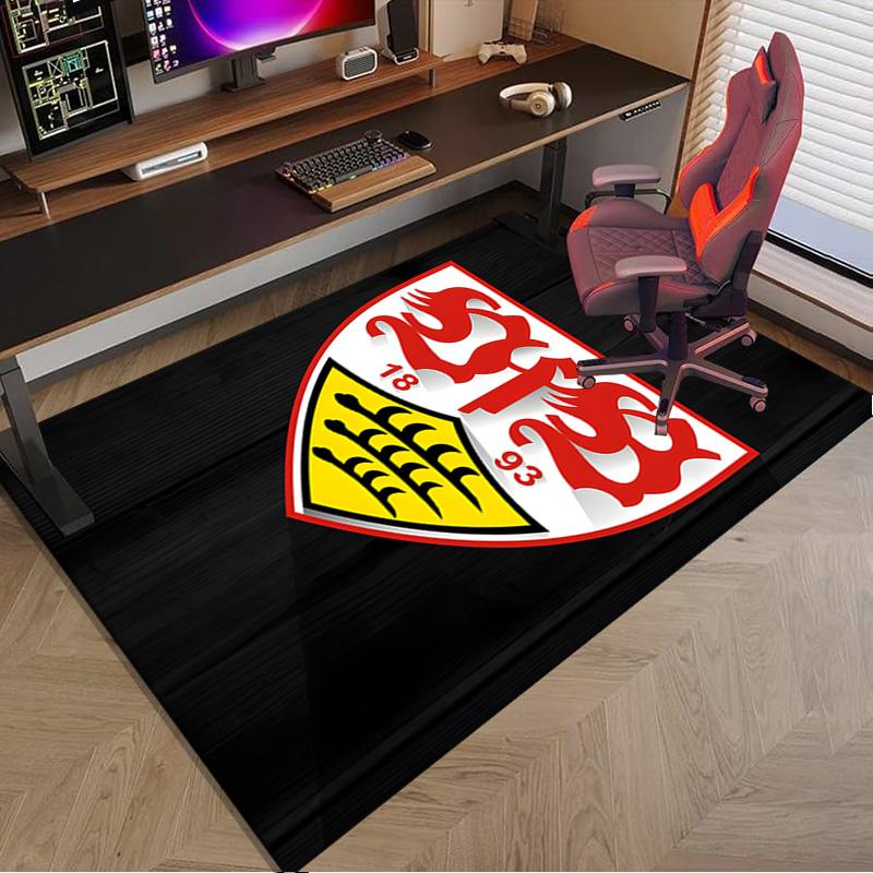 Vfb Fc Crest Printed Area Rug for Office, Chair Rug, Decorative Carpet Floor Mat, Large Size Fan gifts Christmas gifts