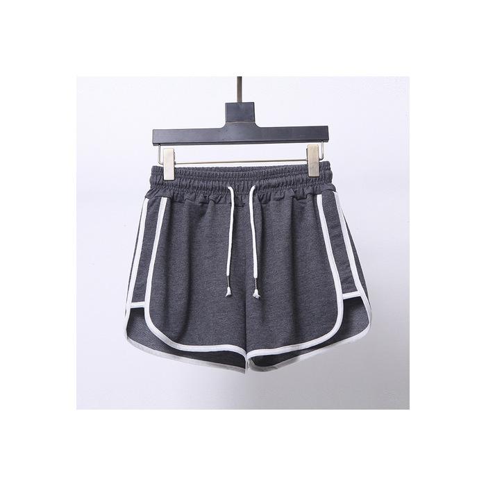 

Брюки хорошего качества для женщин Весенние и летние спортивные шорты Женские брюки больших размеров с широкими штанинами Пижамные брюки для женщин 5XL темно-серого