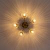 Chende Ceiling Light with Cracked Scandinavian Classic for Living Dining Antique Lighting Fixture 5-Light Glass, Style, LED, Brass, Retro, Bedroom,
