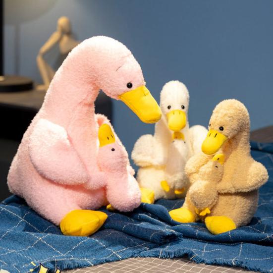 Duck Doll Plush Toy Mother And Son Stuffed Animal Pillow Duck Themed Parent-child Toy Funny Room Decor