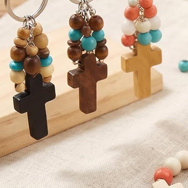 Paintable Mini Wooden Prayer Crosses Pendants,Diy Craft Charms Small Wooden Crosses with Flat Sanded Sides and Top Holes for Creative Handmade Jewelry