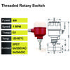 Industrial Rotary Level Switch 24V/110V/220V Stainless Steel Paddle Dustproof Point Sensor for Bulk Solids Detection