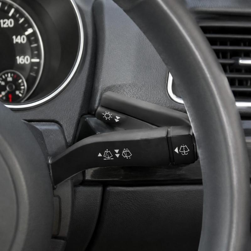 Wiper Stalk Control Unit with Printed Function Symbols, Black ABS Vehicle Component for Transit MK4 Replacing a Damaged or Worn Wiper Control