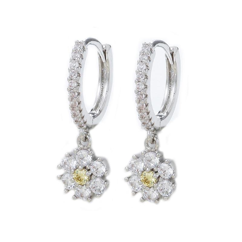 Design Stainless Steel Cubic Zirconia Hoop Earrings For Women Gold Color Pendant Cartilage Piercing Earring Unusual Jewelry