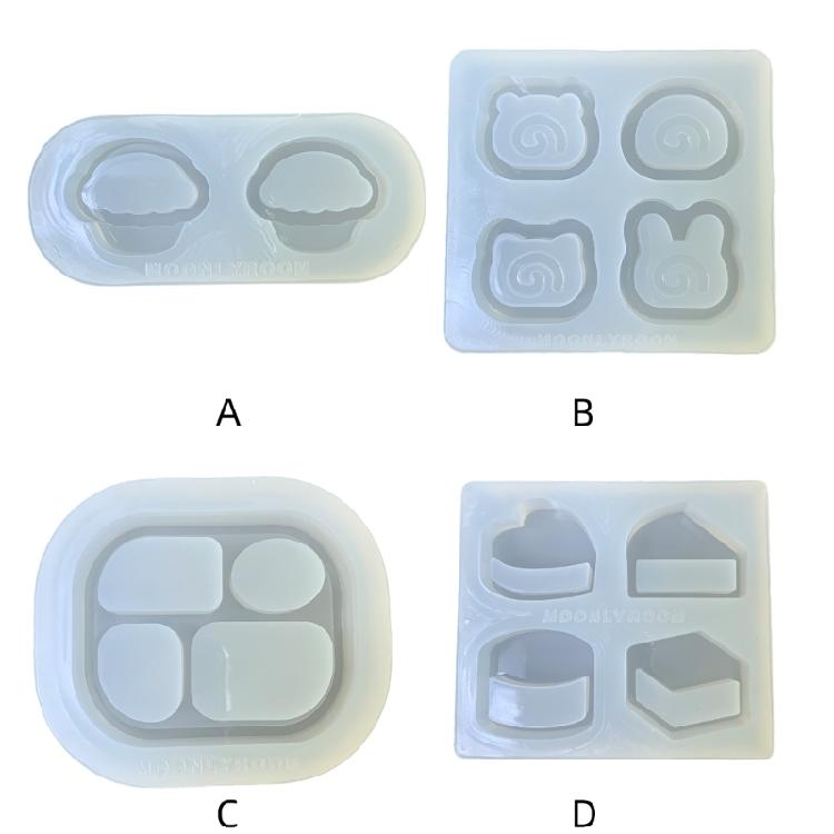 Decorative Silicone Hnagings Molds Reusable Jewelry Molds with Delicate Designs for DIY Necklace and Earring Making