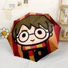 Chibi Harry Potter Icon Automatic Umbrella Compact 8-Rib Design Sturdy Construction All-Season Umbrella for Travel Vibrant Pattern Umbrella